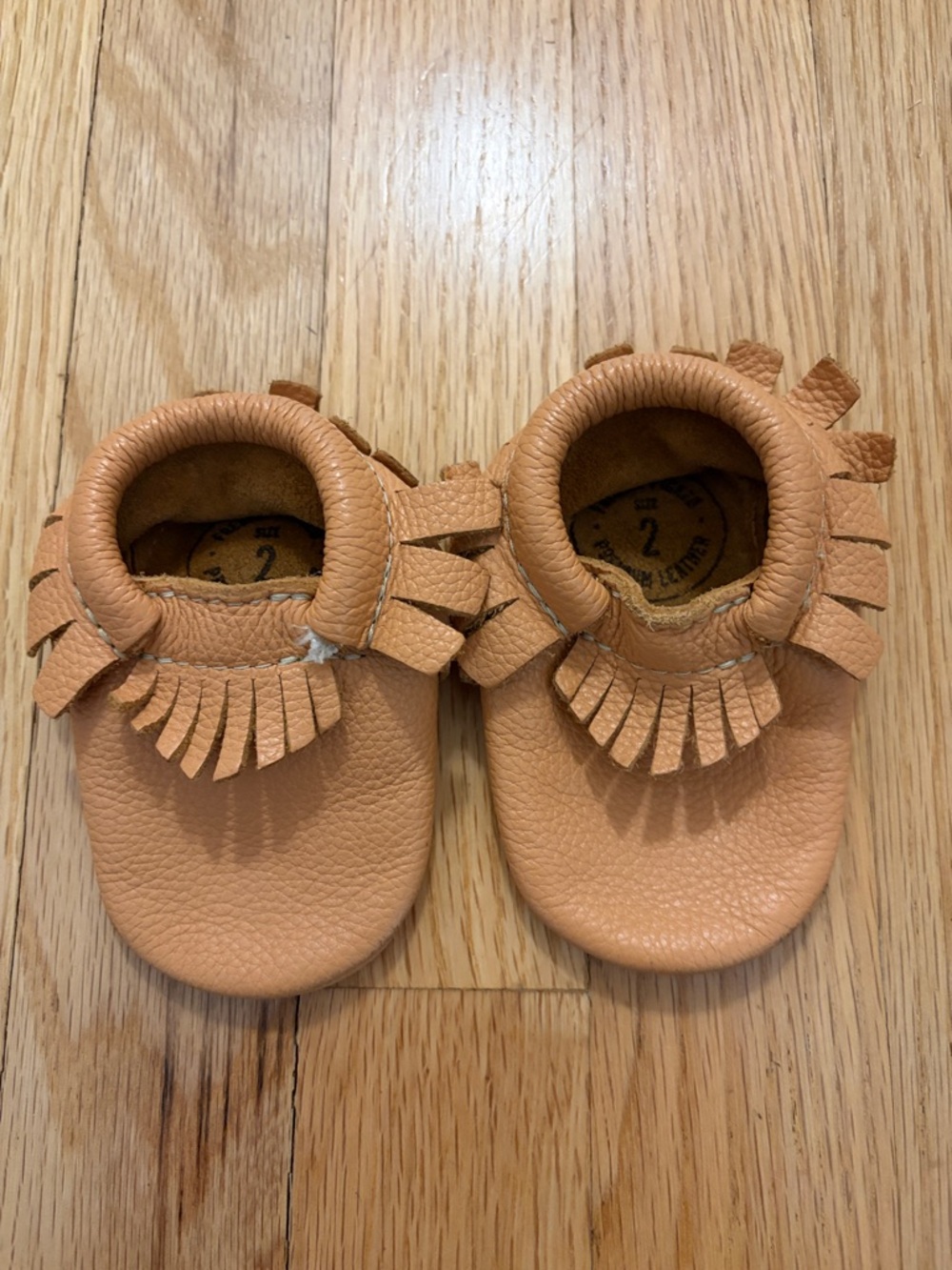 Freshly Picked Moccasins in Tan - Soft Leather Kids Shoes